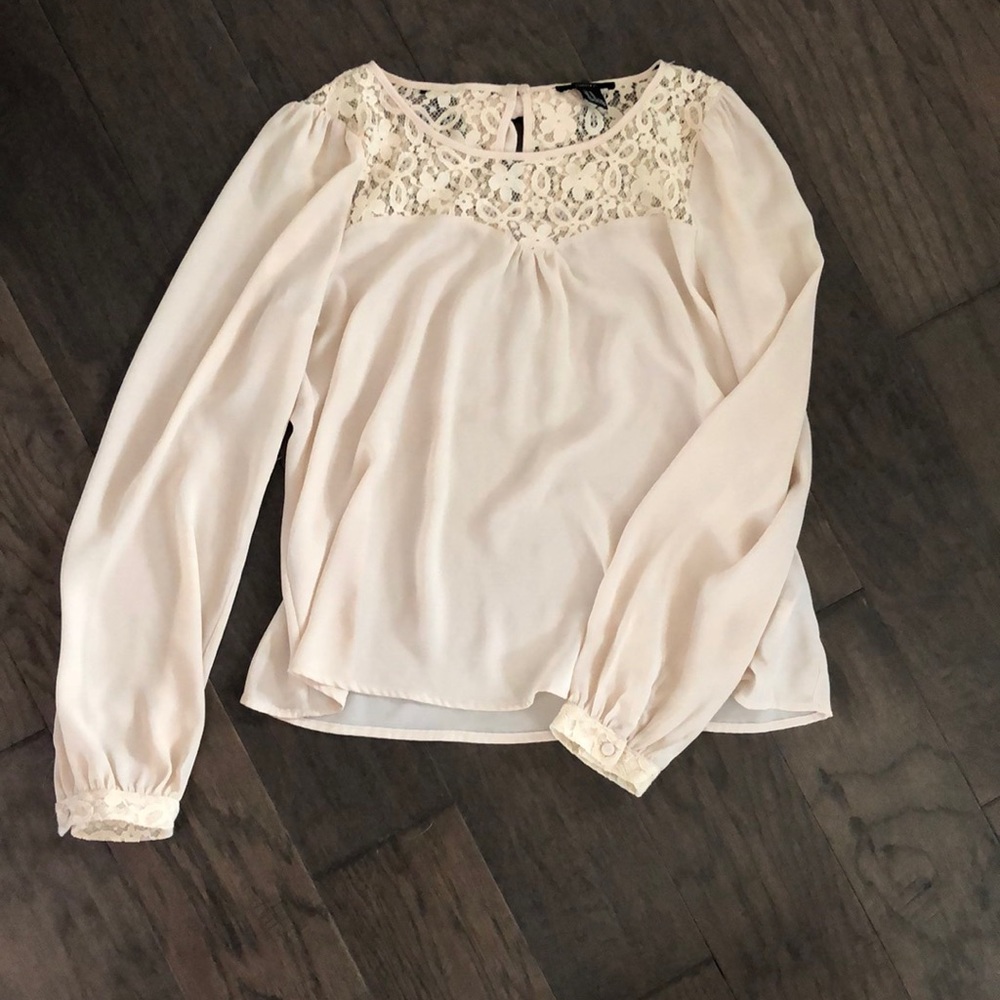 Flowy Blouse with Lace Detail